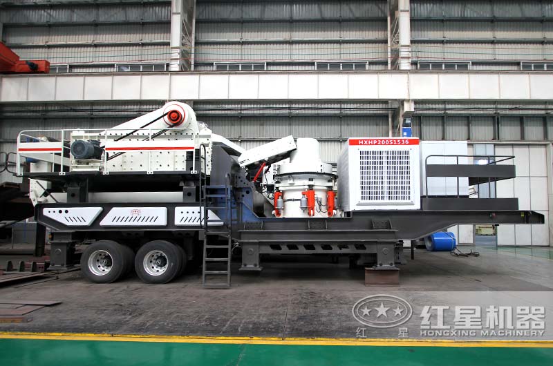 移動(dòng)式圓錐破碎機(jī)，上圖