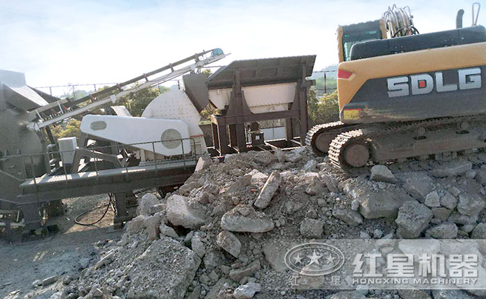 混凝土破碎機(jī)，破碎物料細(xì)節(jié)